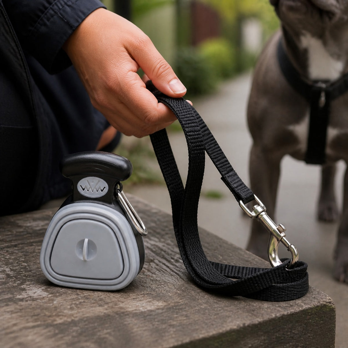 Keep it near the leash