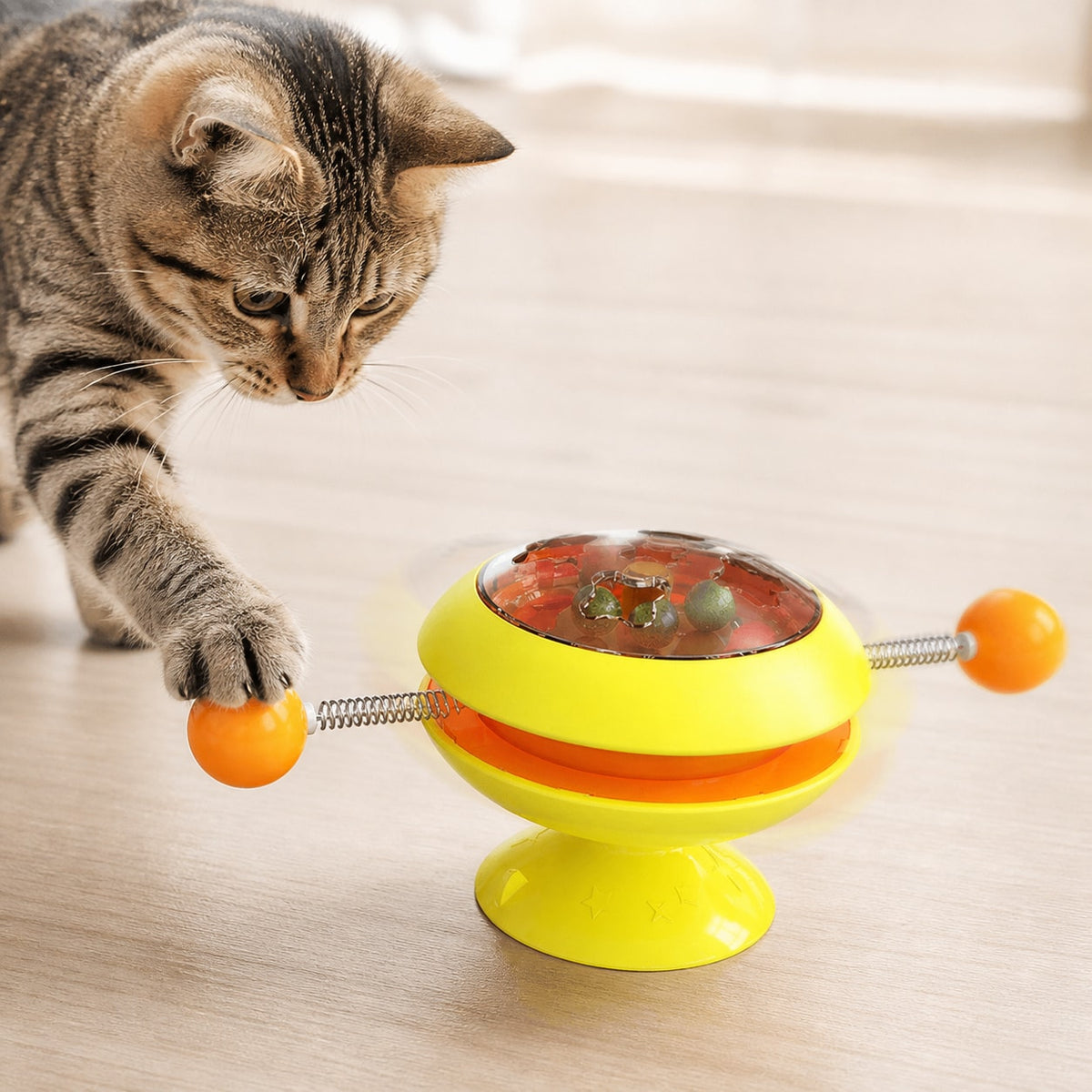 Movement that answers a paw