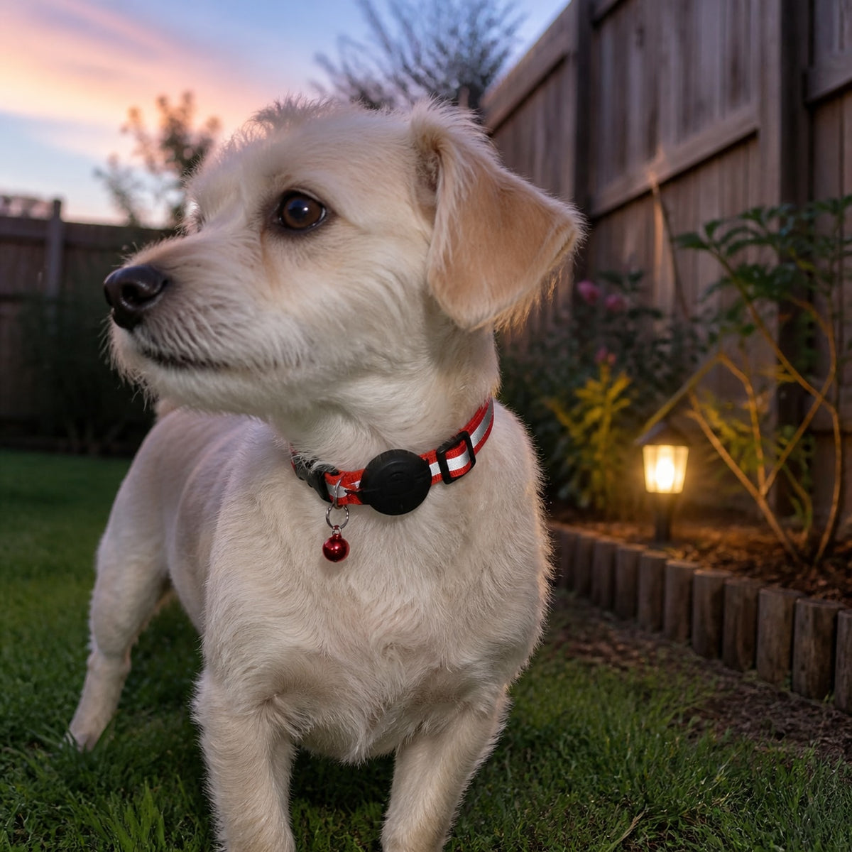 Keep the tracker close and the collar uncomplicated.