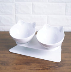 WhiskerEase Tilted Cat Bowl – alternate angle