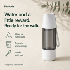TrailSip Water + Snack Bottle