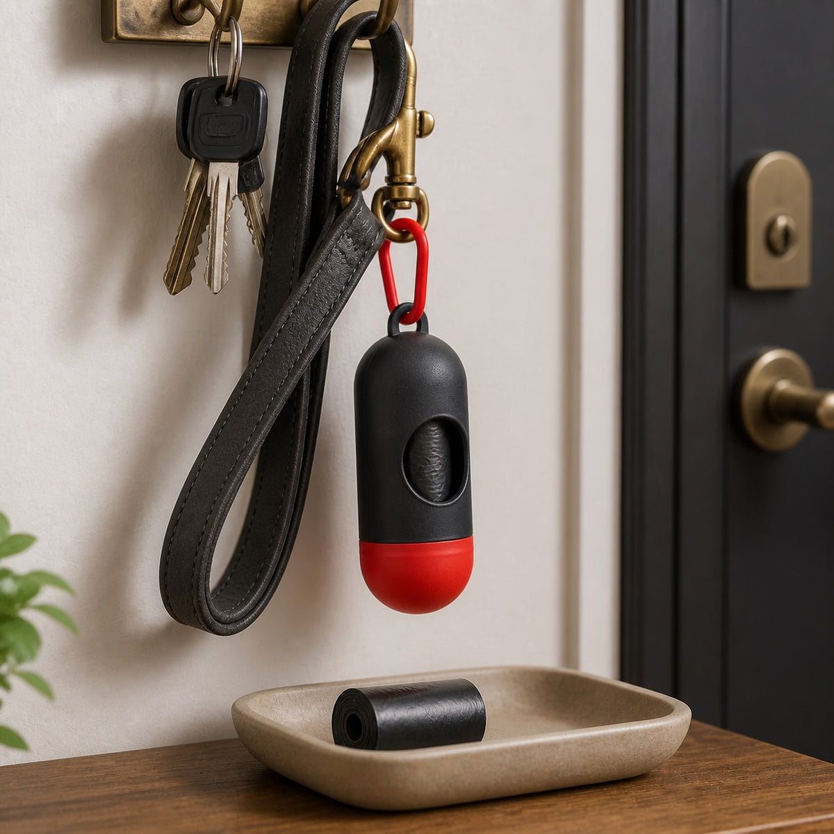 CleanWalk Waste Bag Dispenser supporting an easier everyday routine