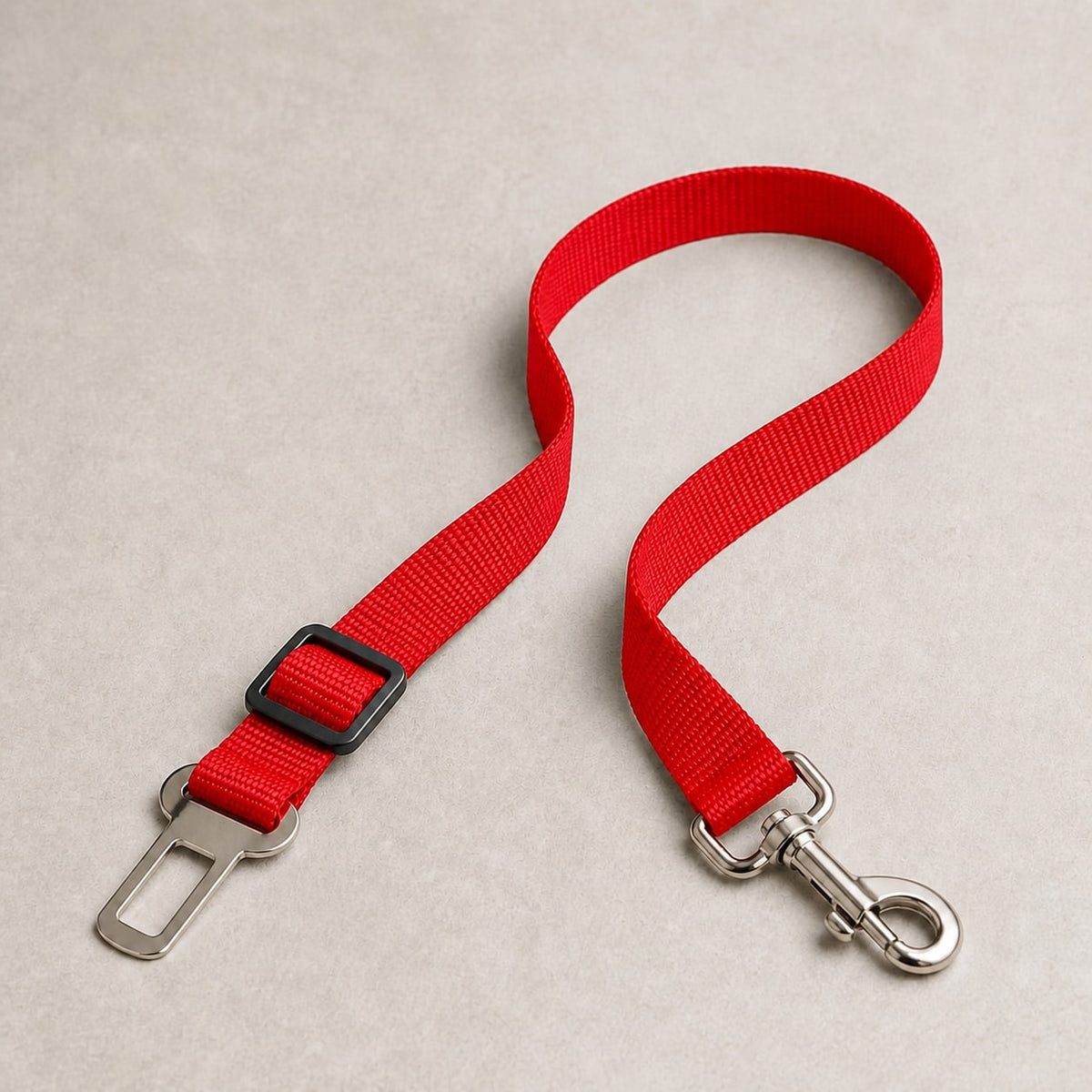 DriveSafe Adjustable Pet Seat Belt variant Red