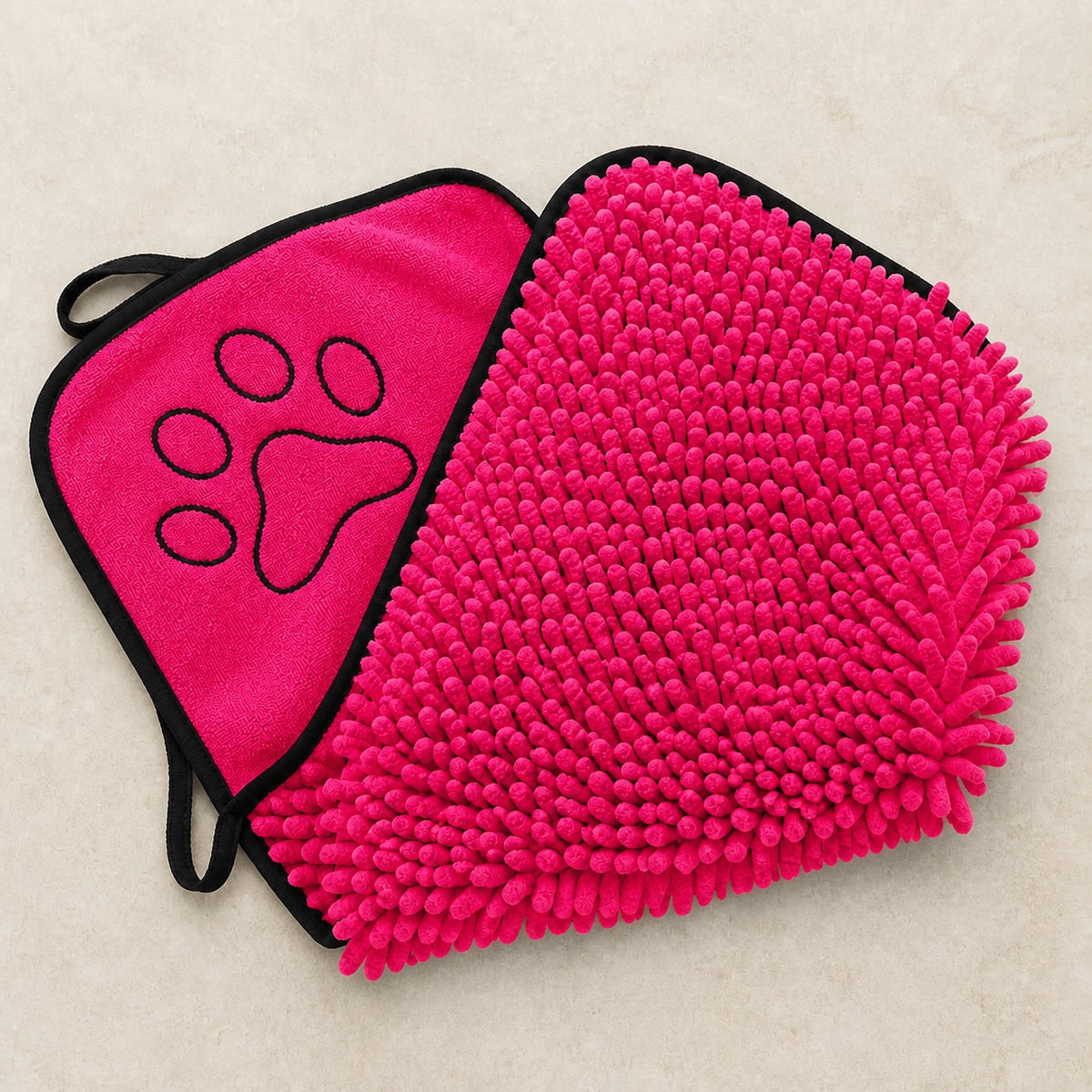 DryNest Super-Absorbent Pet Bathrobe variant Rose Red/RoseRed