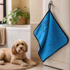 DryNest Super-Absorbent Pet Bathrobe ready for daily use at home
