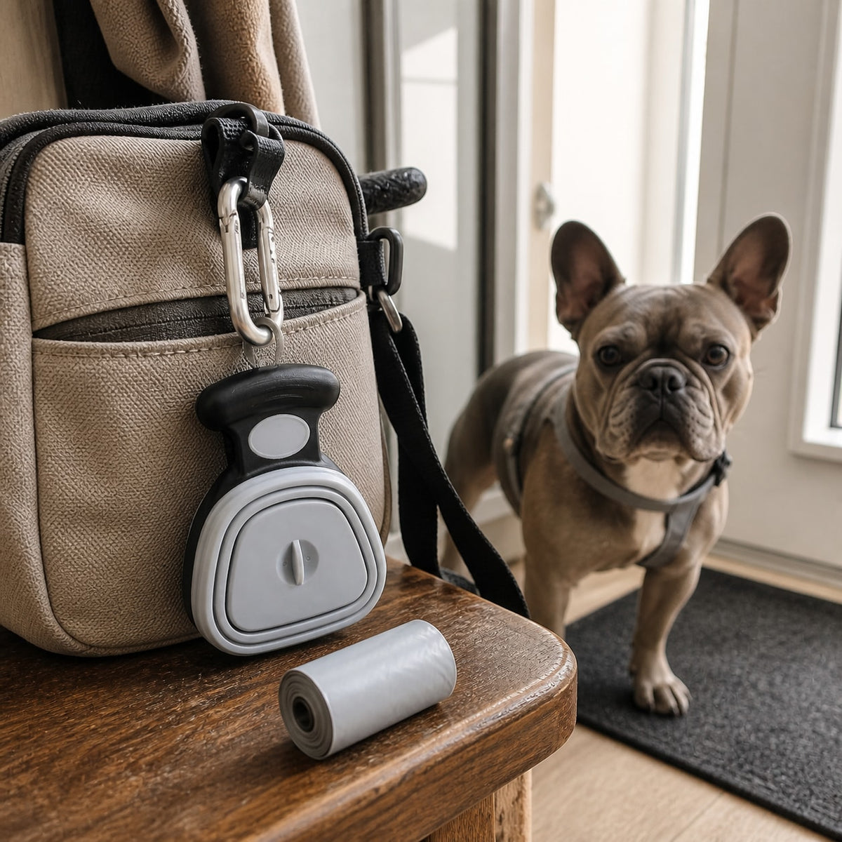 FoldClean Travel Pooper Scooper ready for daily use at home