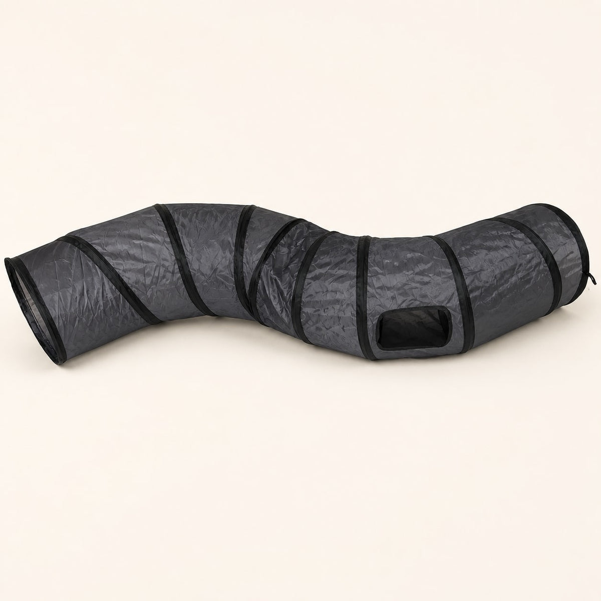 Hideaway S-Curve Cat Tunnel variant Black grey/Black gray