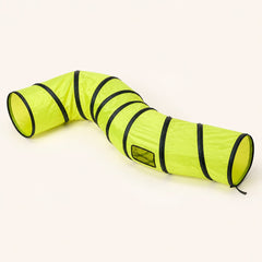 Hideaway S-Curve Cat Tunnel variant Black yellow/Black Yellow