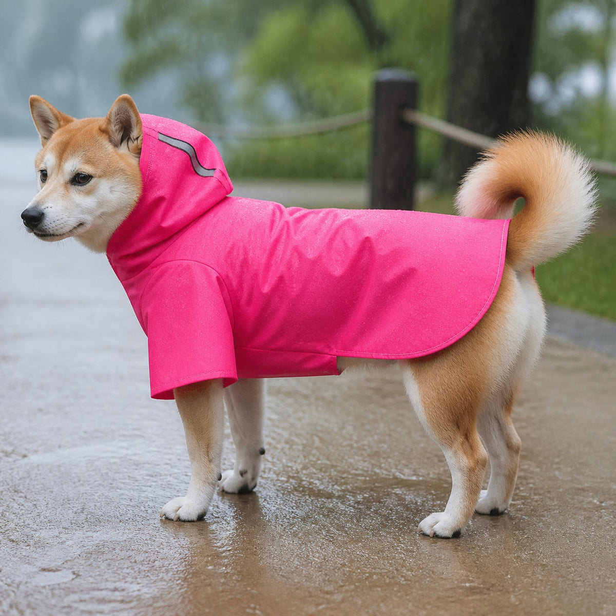 A lightweight wet-weather shell