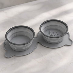 RoamReady Collapsible Double Bowl Set material and construction detail
