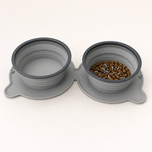 RoamReady Collapsible Double Bowl Set premium product view