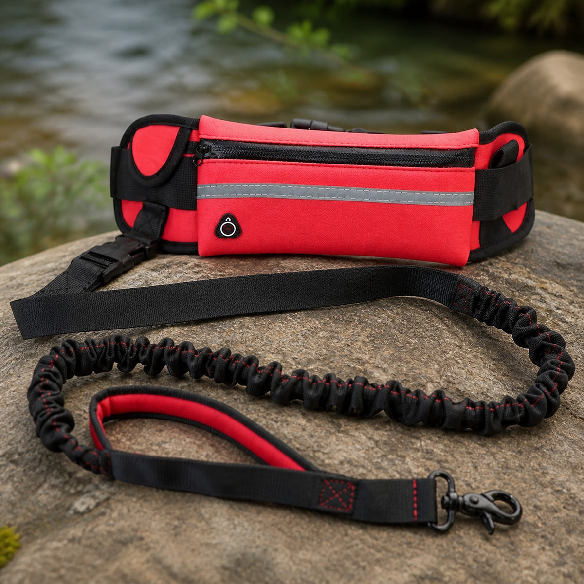 RunFree Hands-Free Bungee Leash material and construction detail