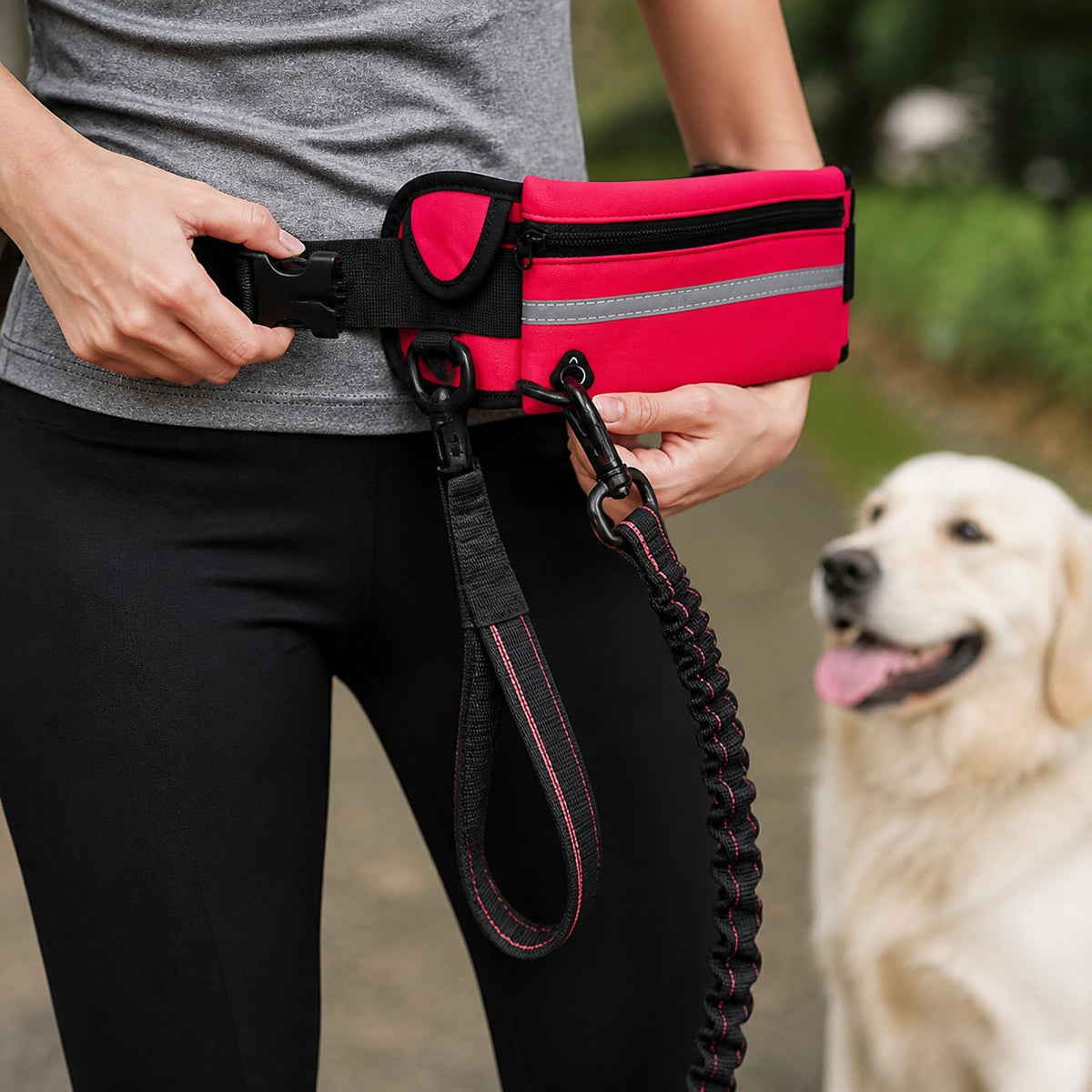 How to use the RunFree Hands-Free Bungee Leash