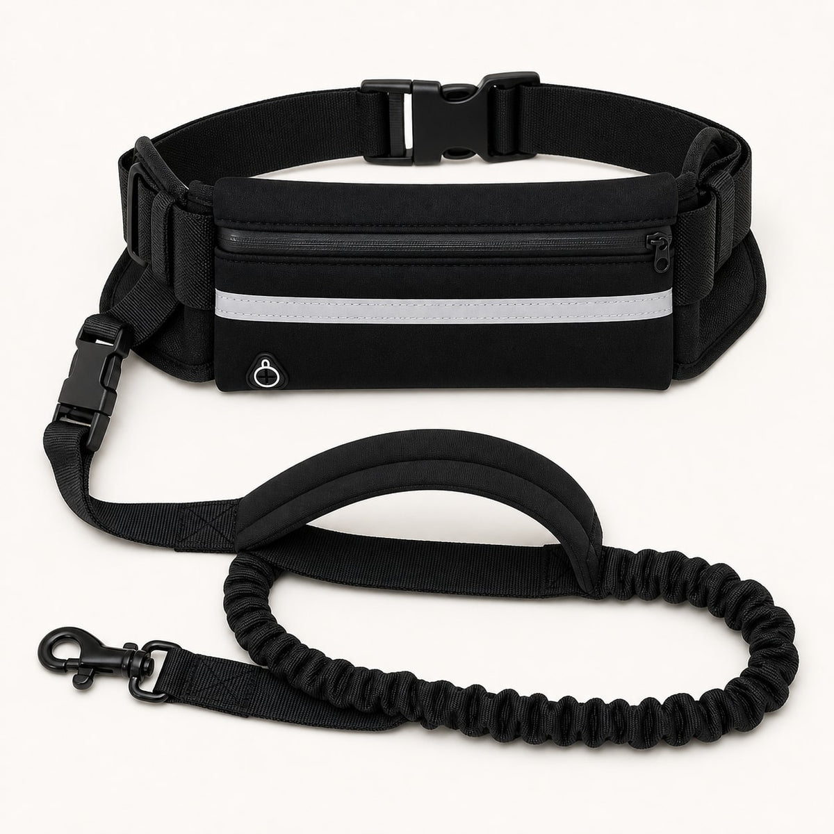 RunFree Hands-Free Bungee Leash variant Black
