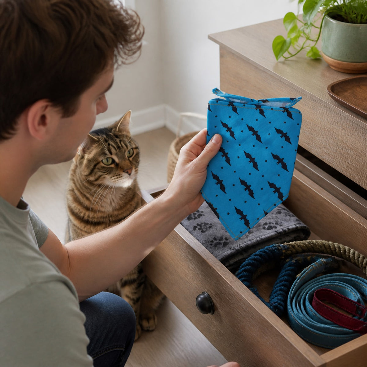 SoftFold Pet Bandana Bib ready for daily use at home