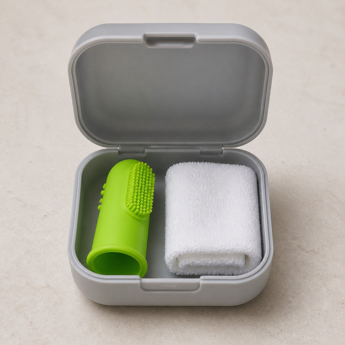 A compact grooming-kit addition