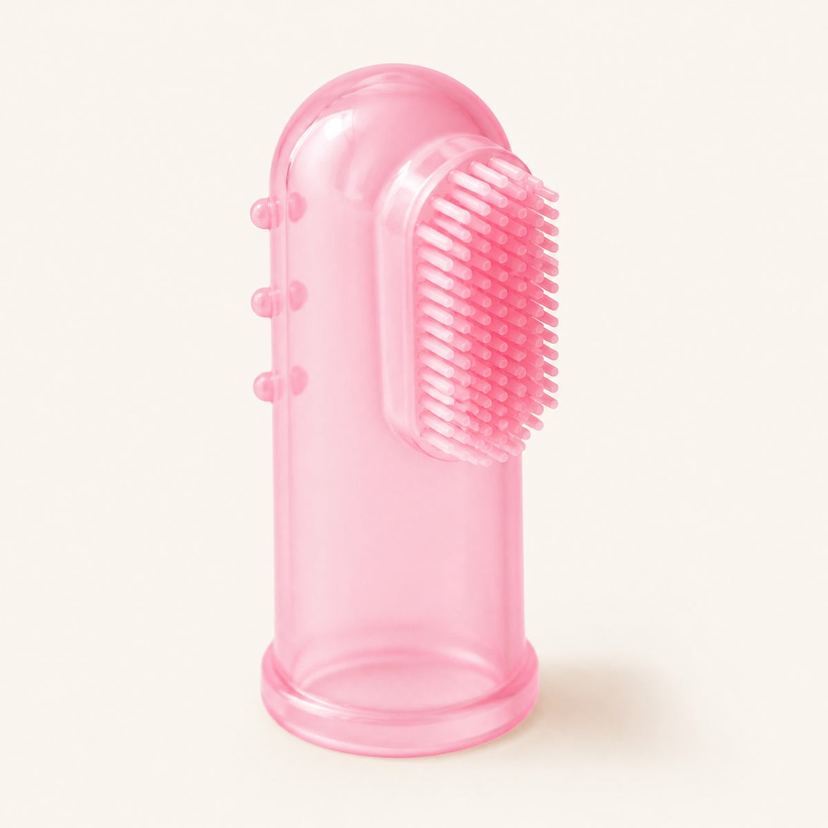 SoftTouch Pet Finger Toothbrush variant Clear Pink